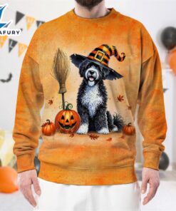 Portuguese Water Dog In Spooky…