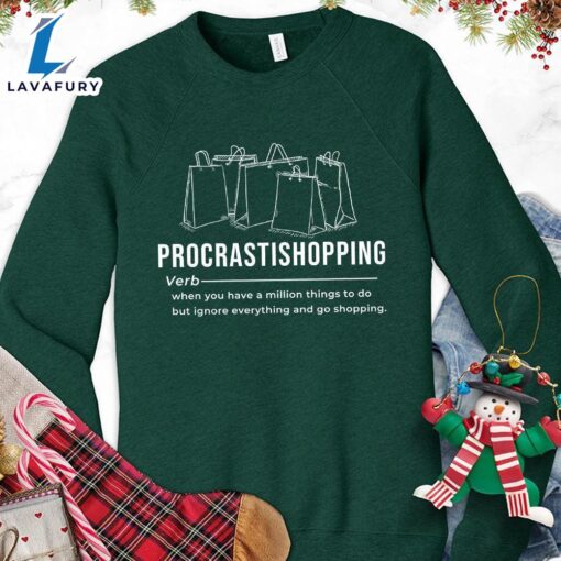 Procrastishopping Version 2 Sweatshirt – Gift Christmas Sweatshirt