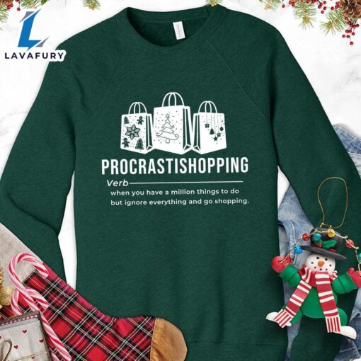 Procrastishopping Version 3 Sweatshirt – Gift Christmas Sweatshirt