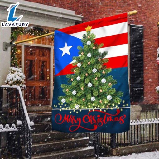 Merry Christmas  Puerto Rico Christmas Flag – Christmas Flag