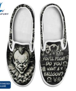 PW Horror Movie Slip On Shoes - Customized Name