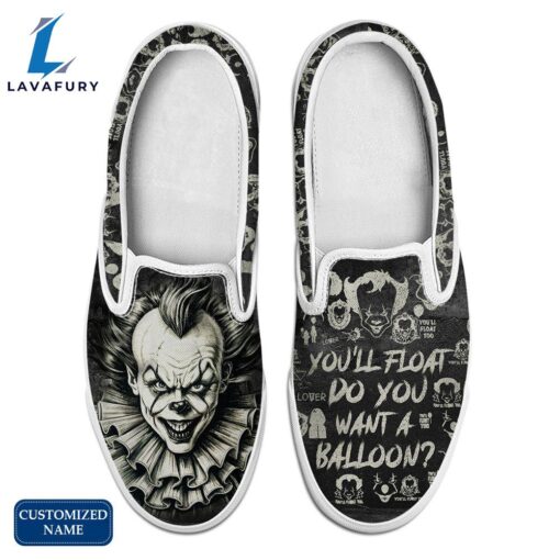 PW Horror Movie Slip On Shoes – Customized Name