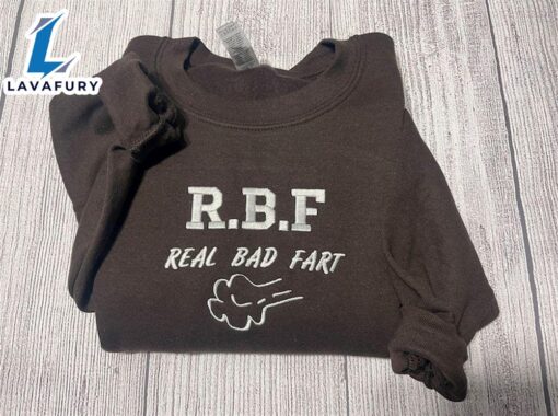 Merry Christmas  R.B.F Embroidered Real Bad Fart Sweatshirt Gift Christmas