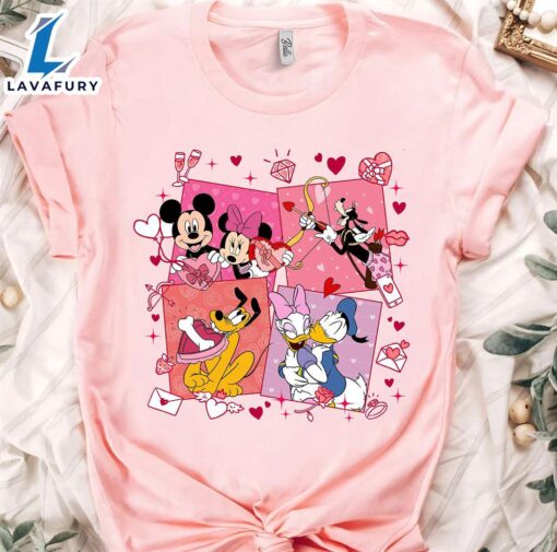 Retro 90s Disney Mickey and Friends Valentine’s Shirt