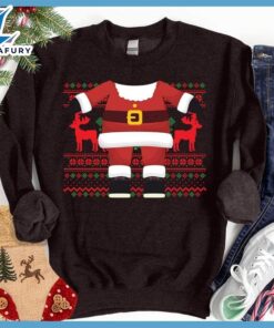 Santa Head Ugly Christmas Colored…