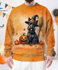 Scottish Terrier Dog In Spooky…