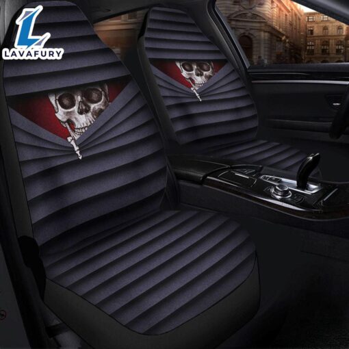 Skull Hiding Zipper Car Seat Covers