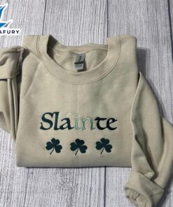 Merry Christmas Slainte Embroidered Sweatshirt…