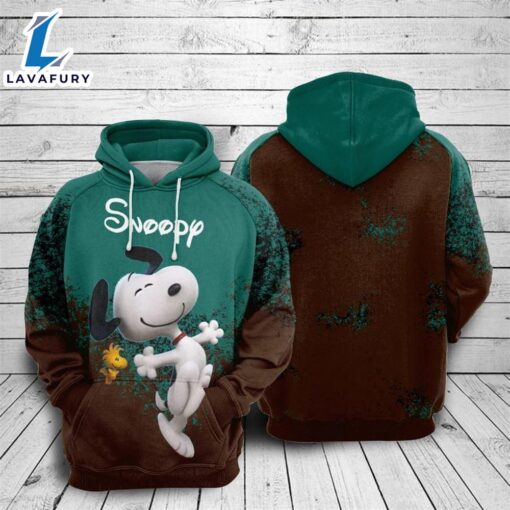 Snoopy And Woodstock Cartoon Peanuts 1 For Man And Women 3D All Over Printed Hoodie