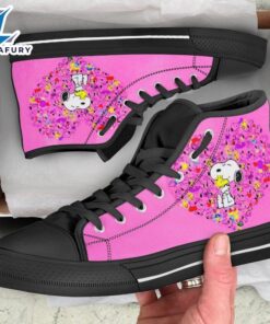 Snoopy Custom High Top Peanuts…