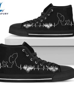 Snoopy Heart Rate High Top Shoes