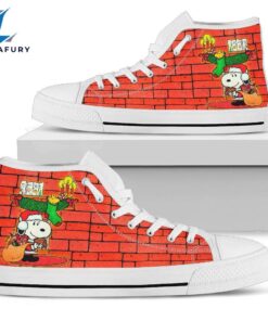 Snoopy High Top Shoes Gift Christmas