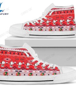 Snoopy High Top Shoes Merry Xmas