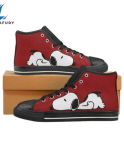 Snoopy Red High Top Canvas Shoes for Kid