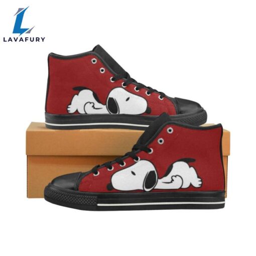 Snoopy Red High Top Canvas Shoes for Kid