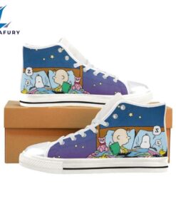 Snoopy Sleep High Top Shoes…