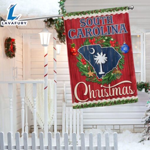 Merry Christmas  South Carolina Christmas Flag Merry Christmas