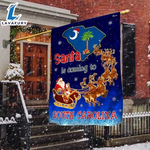 Merry Christmas  South Carolina Christmas Flag Santa Is Coming To South Carolina – Christmas Flag