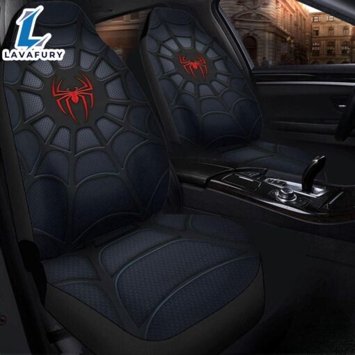 Spider Man Black Premium Custom Car Seat Covers