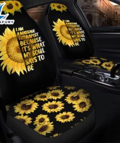 Sunflower What My Soul Says To Be Premium Custom Car Seat Covers Decor Protectors