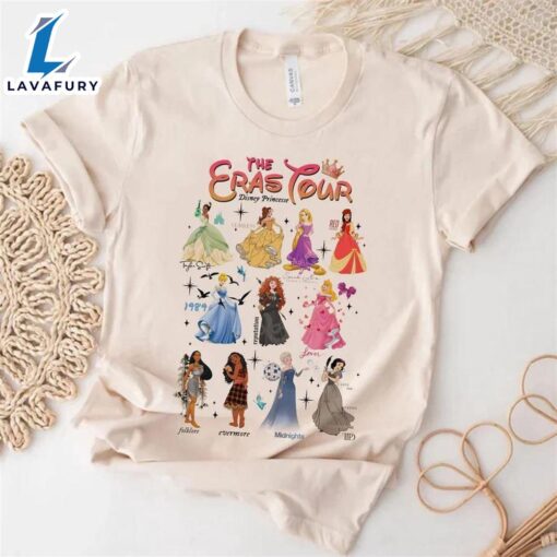 Taylor Swift Disney Princess Eras Tour Tshirt Tee Shirt