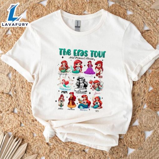 Taylor Swift Eras Tour Disney Princess – Ariel Version Tee Shirt