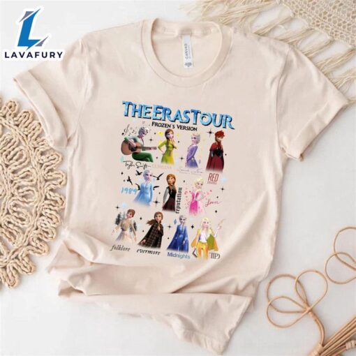 Taylor Swift Eras Tour Disney Princess – Frozen Version Tee Shirt