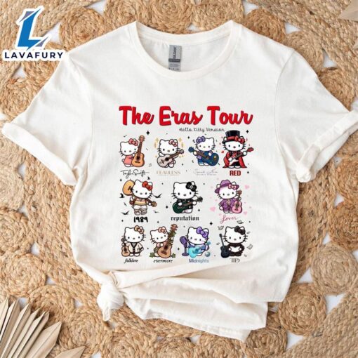 Taylor Swift Eras Tour – Hello Kitty X Guitar Version Tee Shirt