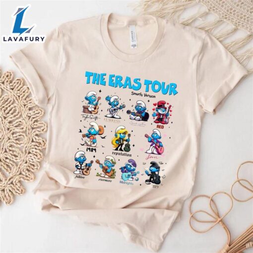 Taylor Swift Eras Tour – Smurfs Version Tee Shirt