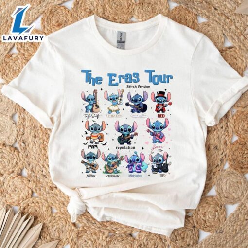 Taylor Swift Eras Tour – Stitch X Guitar Tee Shirt