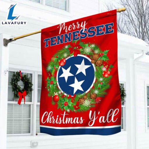 Merry Christmas  Tennessee Christmas Flag