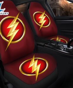 The Flash Logo Premium Custom Car Seat Covers Decor Protectors