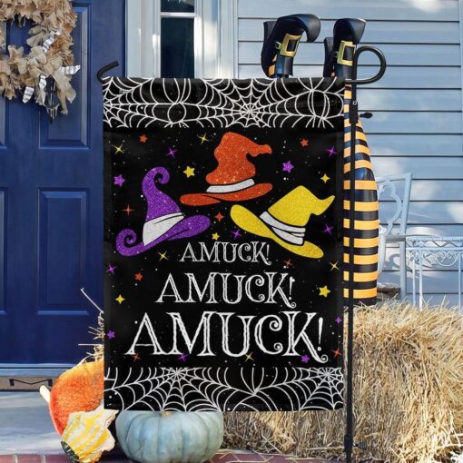 Three Witches Halloween Flag, Halloween Garden Flags