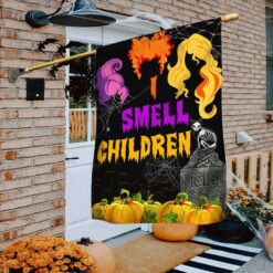 Three Witches Halloween I Smell Children Flag Halloween Garden Flags