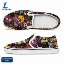 TNBC Horror Movie Slip On Shoes - Customized Name