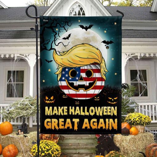 Trump Halloween Flag Make Halloween Great Again Flag, Halloween Garden Flags