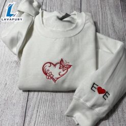 Merry Christmas Valentine Sweatshirt Butterfly…