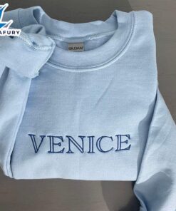 Merry Christmas Venice Embroidered Sweatshirt…