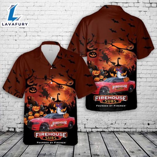 Veteran Halloween, Firehouse Subs Halloween Hawaiian Shirts