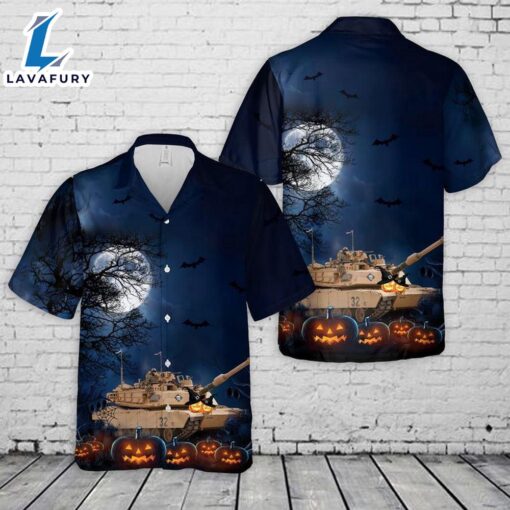 Veteran Halloween, M1 Abrams Tank Halloween Hawaiian Shirt