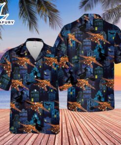 Veteran Halloween, Us Navy Grumman F-14 Tomcat Halloween Hawaiian Shirt