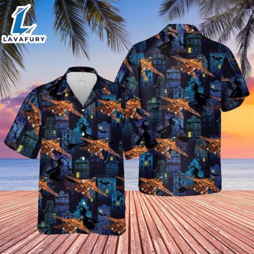 Veteran Halloween, Us Navy Grumman F-14 Tomcat Halloween Hawaiian Shirt