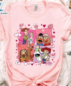 Vintage Disney Toy Story Characters Valentine Day Shirt