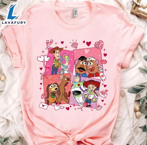 Vintage Disney Toy Story Characters Valentine Day Shirt