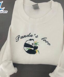 Merry Christmas Vintage Panda Embroidered…