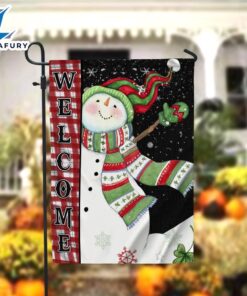 Merry Christmas Welcome Snowman Garden…