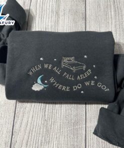 Merry Christmas  When We All Fall A Sleep Where So We Go Custom Embroidered Sweatshirt Gift Christmas