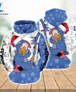 Winnie The Pooh Cartoon Fall Christmas Eeyore Hoodie All Over Printed 3D Unisex Men Women