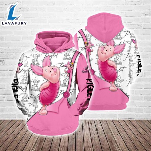 Winnie The Pooh Cartoon Fall Piglet Hoodie All Over Printed 3D Unisex Men Women