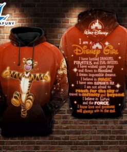 Winnie The Pooh Cartoon Tigger Girl Hoodie All Over Printed 3D Unisex Men Women